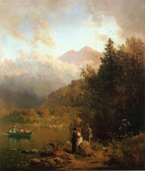 Fishing Party in the Mountains