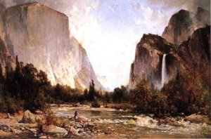 Fishing on the Merced River Yosemite Valley 1891